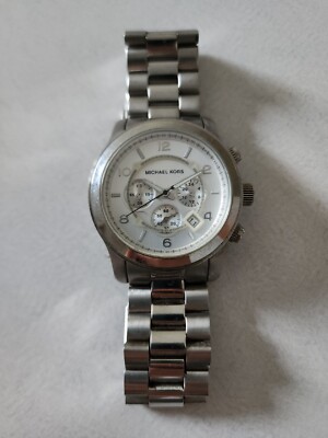 Michael Kors Silver Watch MK-8086 | eBay