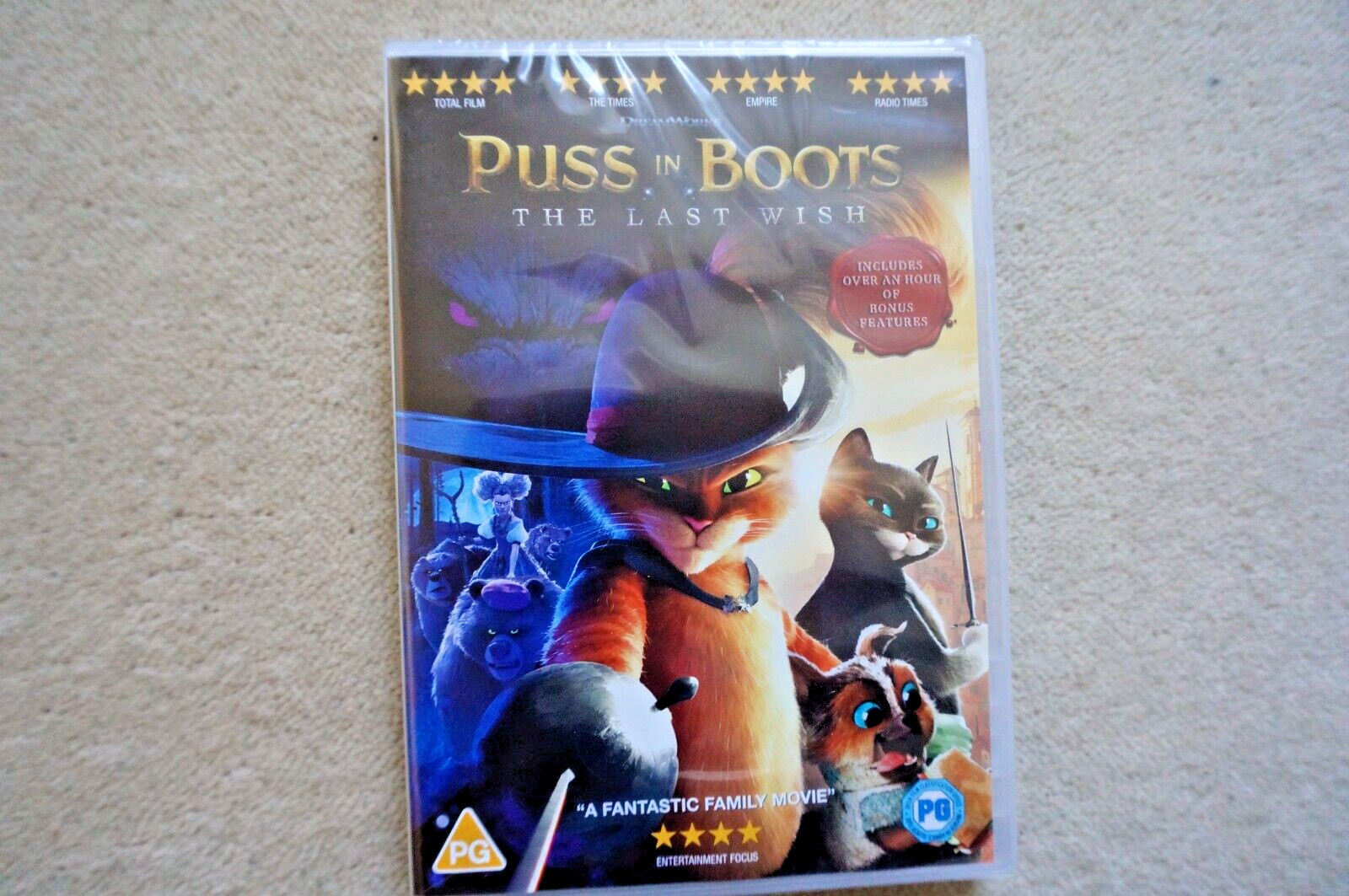 PUSS IN BOOTS THE LAST WISH      BRAND NEW SEALED GENUINE UK DVD