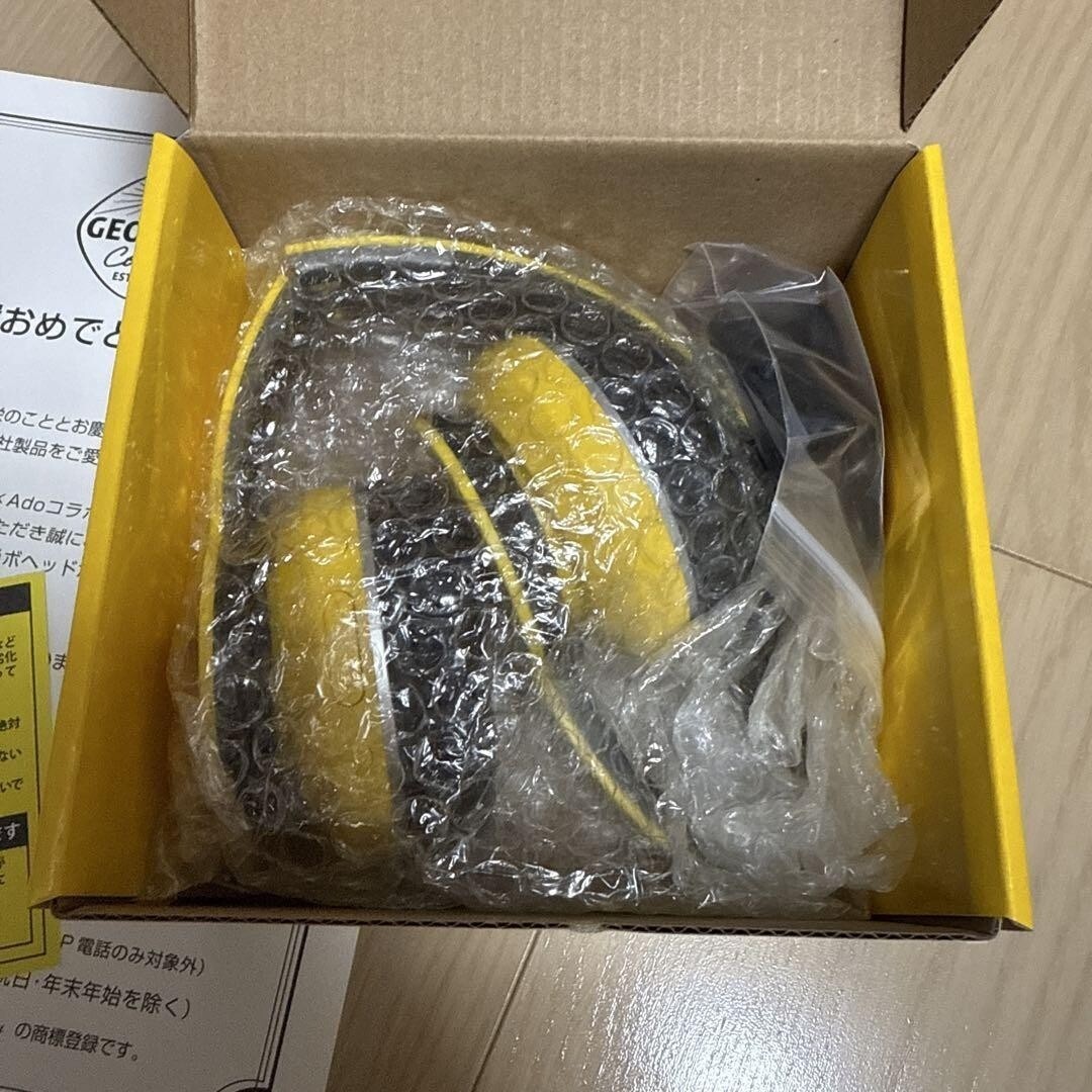 GEORGIA Ado ワイヤレスヘッドホン イエロー Ado x Georgia collaboration headphones wireless headphones
