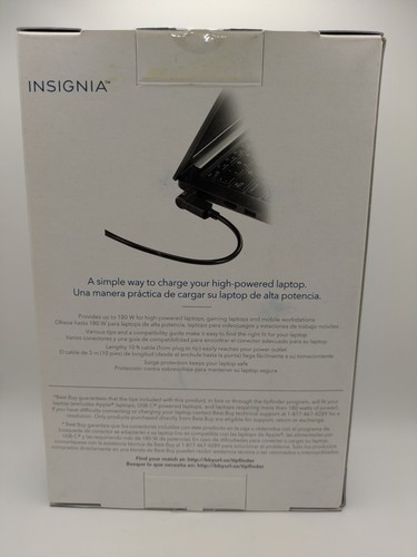 Insignia 180W High Power Universal Laptop Charger NS-PWL9180 (OPEN BOX) - Picture 2 of 4