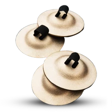 ZILDJIAN P0771 FINGER CYMBALS (2) THICK HIGH-PITCHED RING AUDIBLE FX SERIES NEW