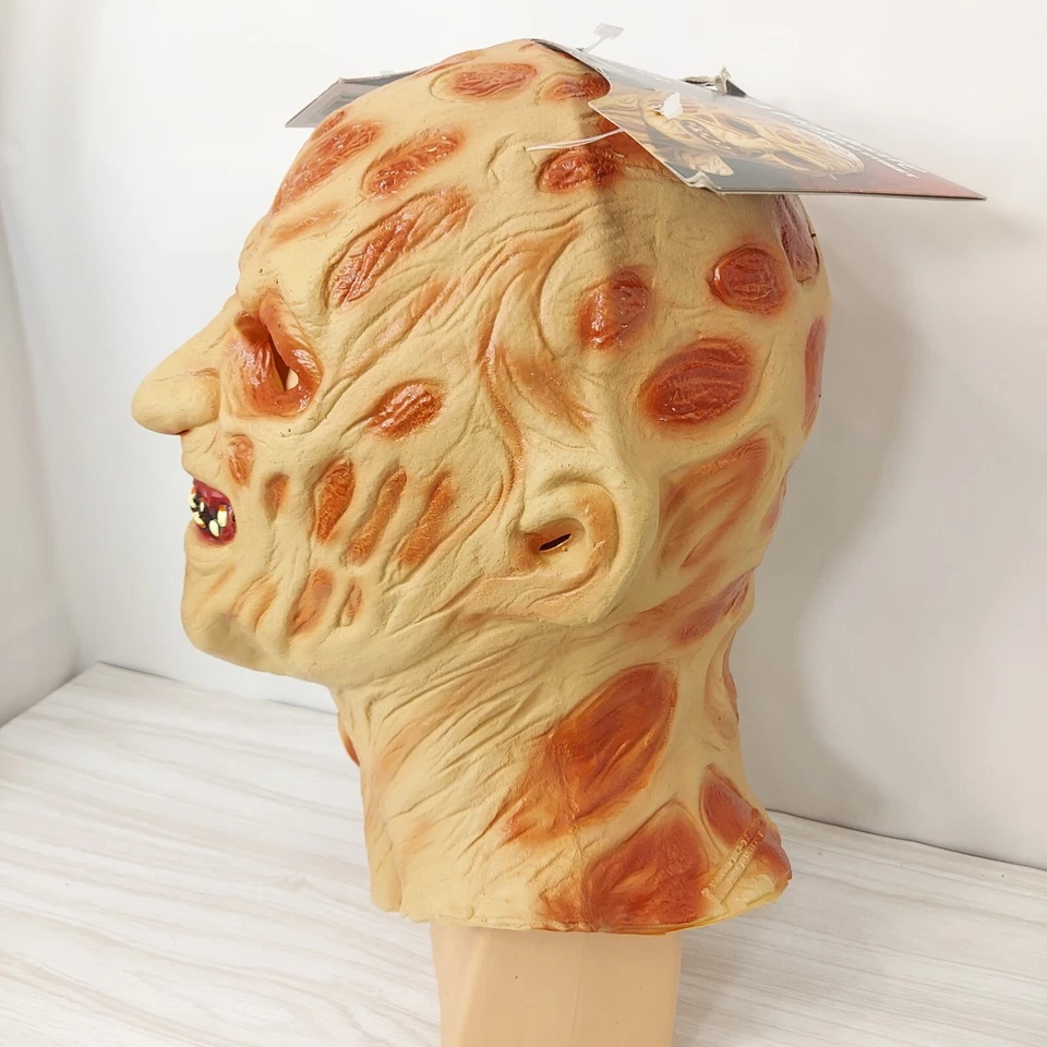 Freddy Krueger Latex Mask Nightmare on Elm Street Halloween Adult Costume New - Image 3 of 4