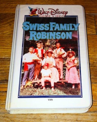 Walt Disney Home Video Swiss Family Robinson VHS White Clamshell ...