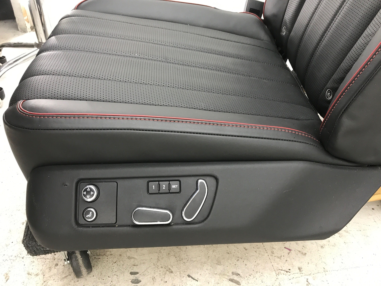 2013-2019 BENTLEY FLYING SPUR LEFT REAR SEAT W/ SWITCH *SEATBELT INDENTED* OEM