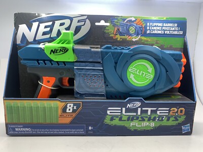 NERF Elite 2.0 Flipshots Flip-8 Blaster, Rotating Dart Barrels