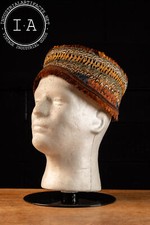 Vintage Custom Pheasant Feather Pill Box Hat