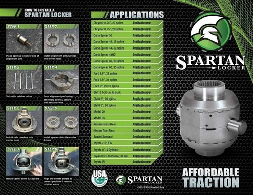 SPARTAN LOCKER FOR TOYOTA V6 W 30 SPL AXLES UNIT USES THE STOCK AXLE - Picture 3 of 3