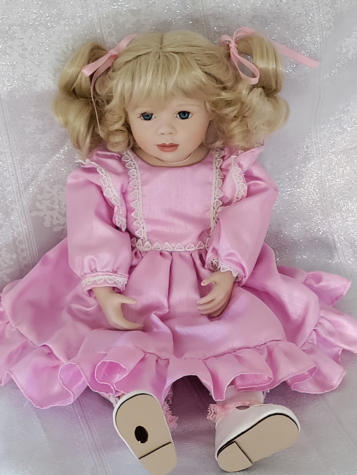 RARE. "MILLICENT" By Christine Orange Elite Dolls. 15" Porcelain Doll