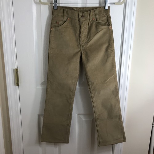 VINTAGE LEVI'S SADDLEMAN BOOT JEANS - BROWN CORDUROY USA 316-1523 SIZE 9 W.24.5 - Picture 8 of 12