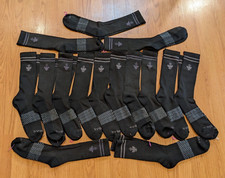 Lot of 15 Women's BOMBAS Bee Better Calf Socks - XL 13.5-17 US