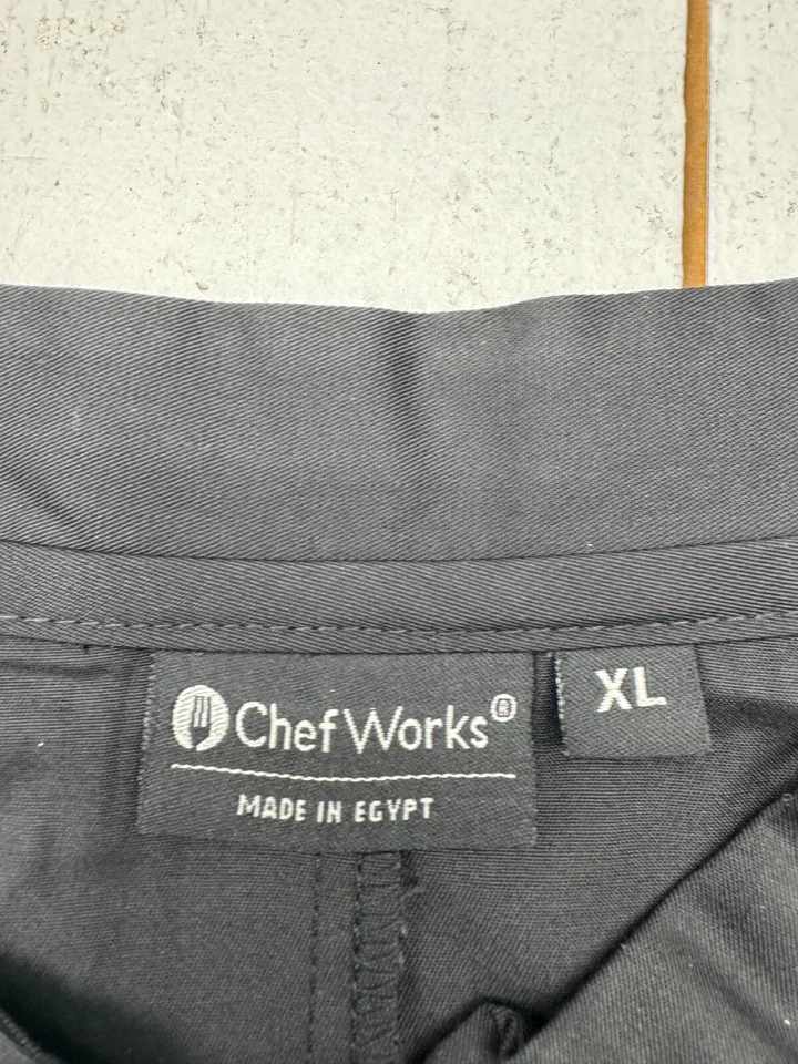 Chef Works Black 3/4 Sleeve Button Up Shirt Unisex Adults Size XL - Image 2 of 4