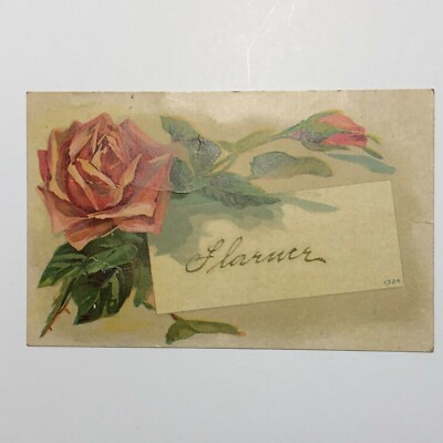 Florence Named Postcard Red Roses #1324