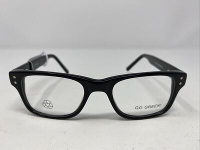 Oceans GO GREEN!#40 Black 47-18-140 Plastic Full Rim Eyeglasses Frame /J50