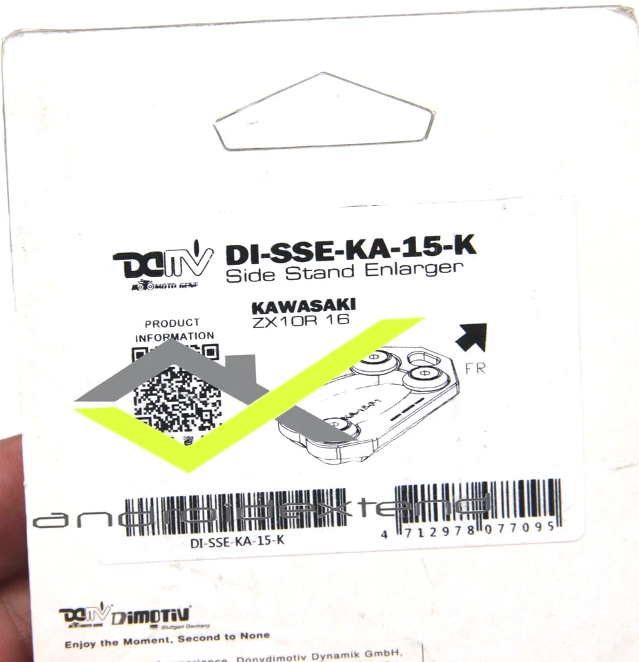 KAWASAKI ZX10R(16-21) Z650(17-21) Z900(17-18-21) DIMOTIV KICKSTAND ENLARGER - Изображение 3 из 4