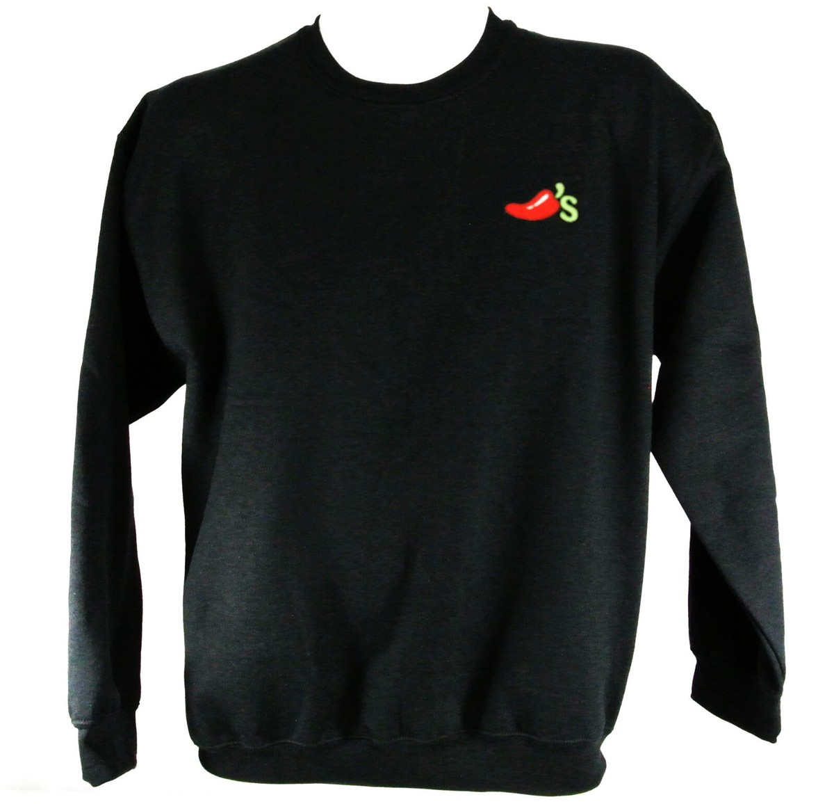 CHILI'S Restaurant Employee Uniform Sweatshirt Black Size M Medium
