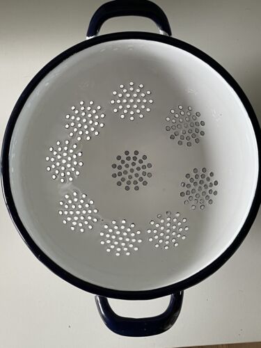 Villeroy & Boch Metall emailliert Küchensieb Sieb Seiher Nudeln Gemüse - Bild 5 von 7