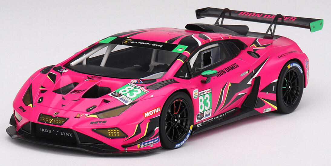 Максимальная скорость автомобиля Lamborghini Huracan GT3 EVO2 - Iron Dames - 24 Daytona 1:18 TS0532