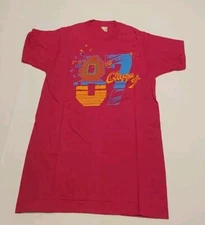 Vintage Single Stitch Screen Stars Best Class of 1987 T Shirt Pink S