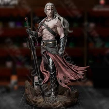 Elric Full Resin Figure Model Kit 1/24 Scale 75mm Unpainted and Unassembled Toys