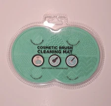 Enchanté Accessories Cosmetic Face & Eye Brush Cleaning Mat, Teal, NIP