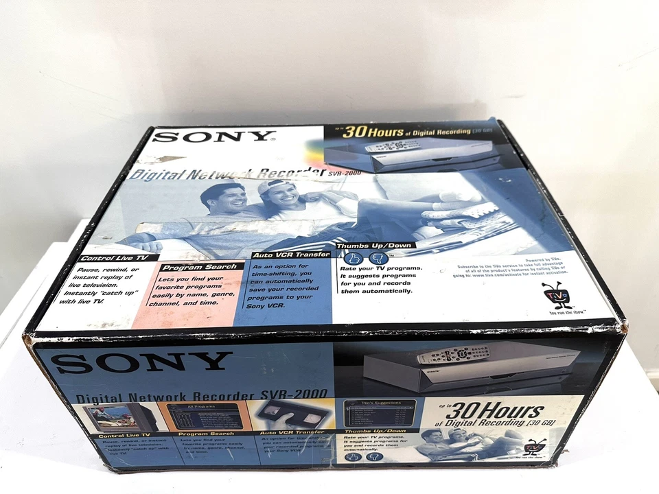SONY SVR-2000 TiVo DVR Digital Recorder w Remote Upgraded Ethernet +160 Hrs - Image 2 of 4