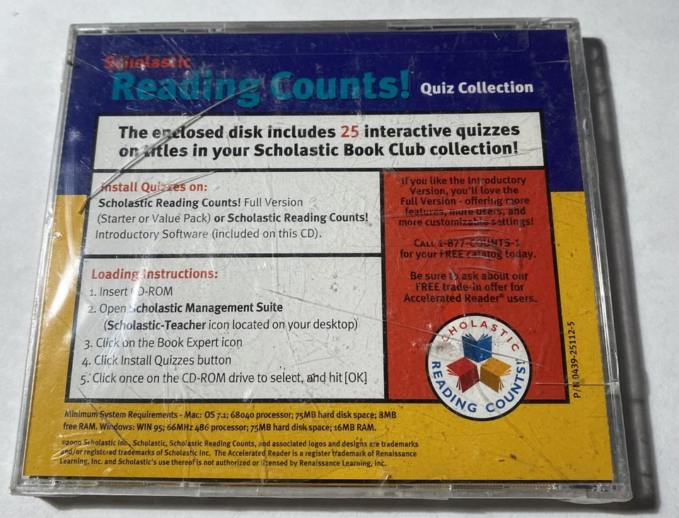 Scholastic Reading Counts Introductory Software Sampler PC CD-ROM New Sealed. - Image 3 of 4