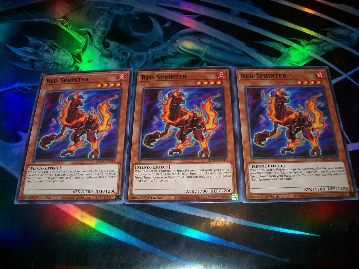 sprinter yugioh card High-Speed Riders Single Super Rare Red HSRD-EN015 Yugioh red sprinter super rare
