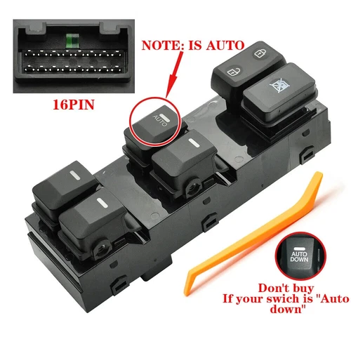 for 2010-2018 Kia Sportage Driver Side Window Master Power Switch 93570-3W400WK - Picture 6 of 18
