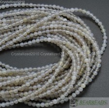 Natural AAA Gray Agate Gemstone Round Spacer Loose Beads 4mm 6mm 8mm 10mm 15.5"