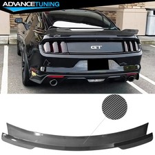 Fits 15-23 Ford Mustang 2Door MD Style Carbon Fiber Print Trunk Spoiler Wing ABS