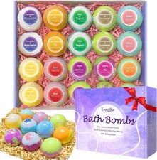 Bath Bombs Women 20 Pcs Handmade Bubble Bathbombs Gift Set Shea  Coco Butter Dr