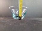 6 Vintage Libbey Glass Saturn Optic Aqua Ice Blue Ripple Sherbet Bowls EUC HTF — photo 8