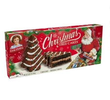🔵 New Little Debbie Christmas Tree Cakes CHOCOLATE Baked Soft Pastry FRESH