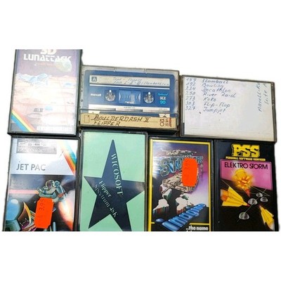 Commodore C64 Spiele Kasseten 7stk Vintage