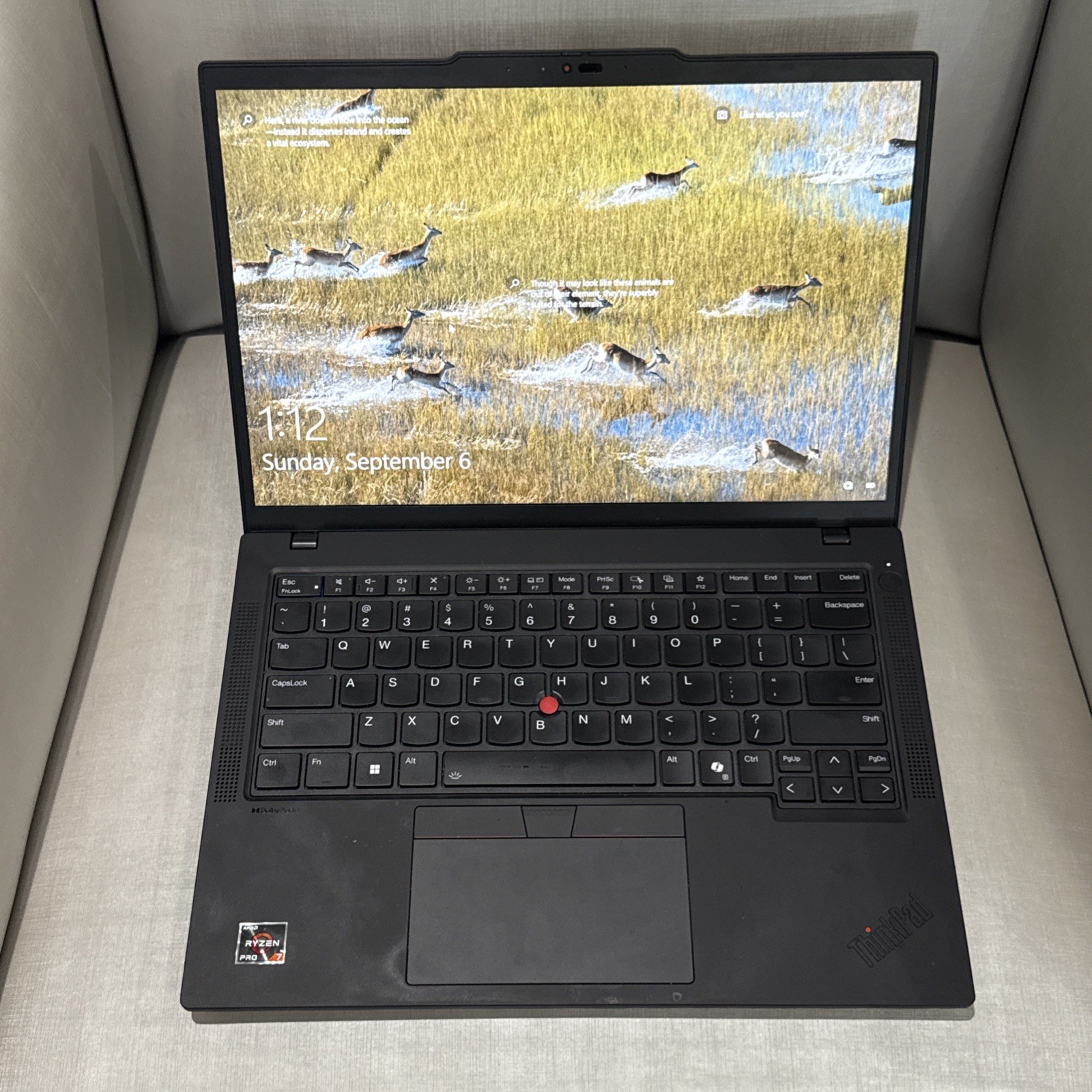 lenovo thinkpad t14, 14-Inch Laptop, with AMD Ryzen 7 PRO 8840U, 512 GB SSD (Solid State Drive), Windows 10 Home