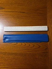 Vintage Engineering Instruments Inc Slide Rule w/Case Peru Indiana USA Pat Pend