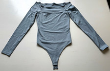 Abercrombie  Fitch Soft A F Collection XS Gray Long Sleeve Stretch Bodysuit