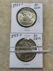 Lot of 2 • 1924 & 1923 Philadelphia ✪ BU Gem ✪ Beautiful Silver Coins ✪