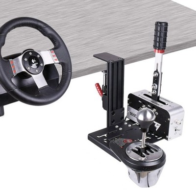 YAARHEJ Heavy-Duty Sim Racing Desk Mount for Shifters & Handbrakes - Universa...