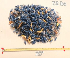 7lb 12oz. GOLD SCRAP  RJ45 Network Data Connector ends / Used Electronics