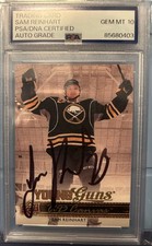 SAM REINHART SIGNED 2014-15 UD YOUNG GUNS CANVAS PSA AUTO 10 FLORIDA PANTHERS