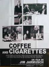 COFFEE AND CIGARETTES - JARMUSCH / MURRAY / WAITS - ORIGINAL LARGE MOVIE POSTER