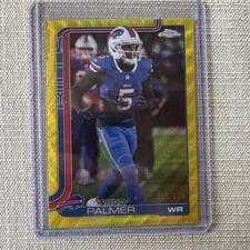 2025 Topps Chrome Joshua Palmer Gold Wave Refractor 268/275