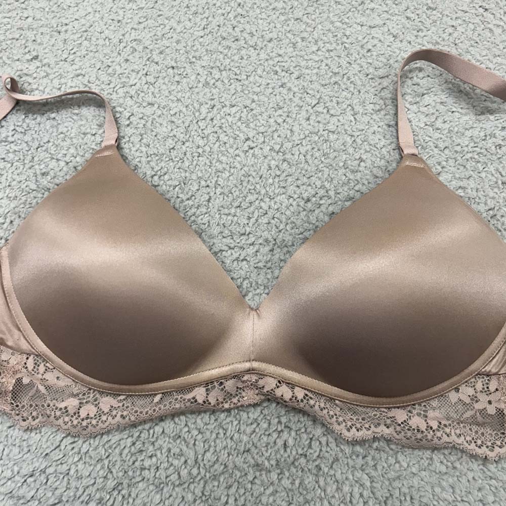 Maidenform Bra 34D Push Up Bra DM1196 Your Lift Wireless Lace Trim Bra