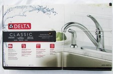Delta kitchen faucet classic with sprayer 400-DST-L single handle NEW