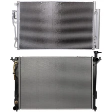 PICKOOR Radiator & AC Condenser Cooling Kit For Hyundai Santa Fe 2010 2011 2012