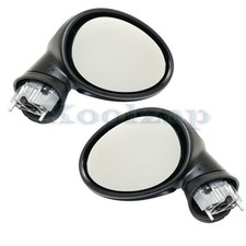 For 07-15 Mini Cooper Rear View Door Mirror Power Heated Manual Folding PAIR SET