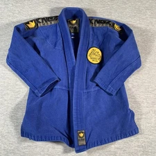 Kingz Kimonos Gracie Jiu Jitsu Gi Jacket M4 Blue BJJ Kimono Mens Martial Arts