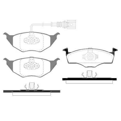 Plaquettes de frein Raicam RA.0684.1 pour Audi berline et break