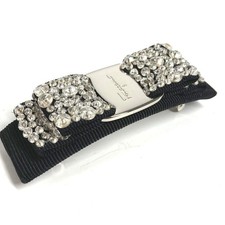Salvatore Ferragamo Crystal Bijoux Vala Ribbon Hair Accessories Barrette